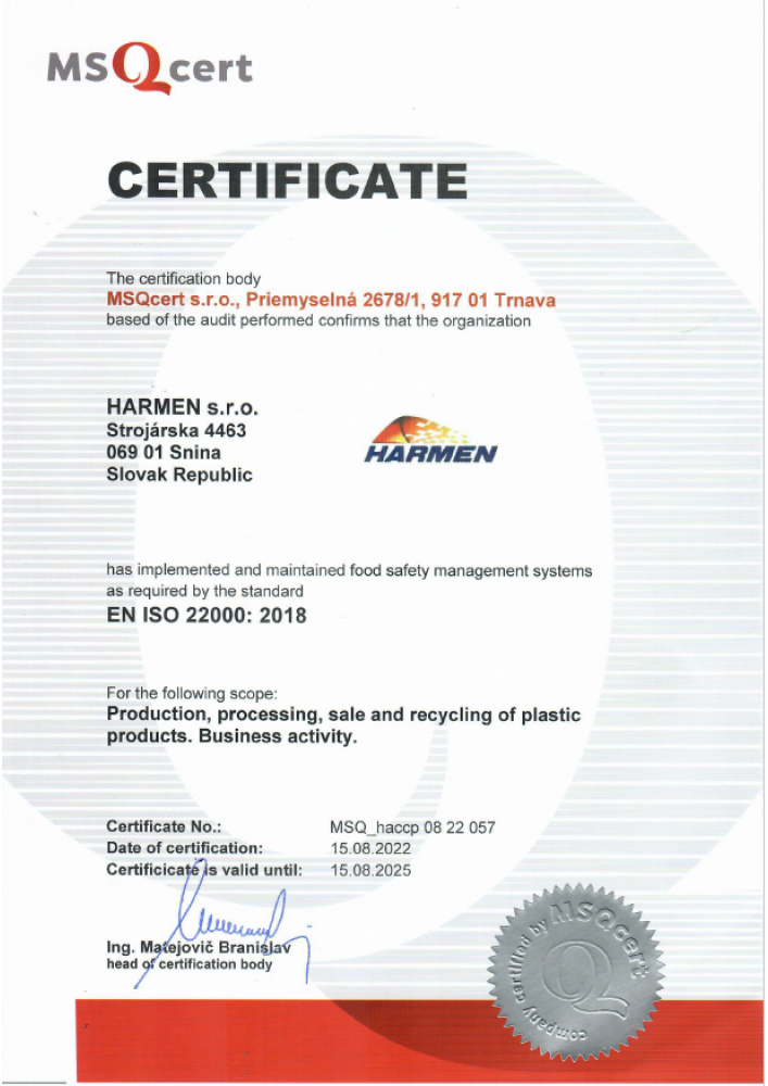 O nás / Certifikáty - foto